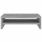 Soporte de monitor madera contrachapada gris Sonoma 42x24x13 cm