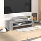 Monitor stand Sonoma grey plywood 42x24x13 cm
