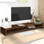 Soporte de monitor madera contrachapada gris Sonoma 100x24x13cm