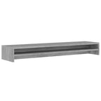 Soporte de monitor madera contrachapada gris Sonoma 100x24x13cm