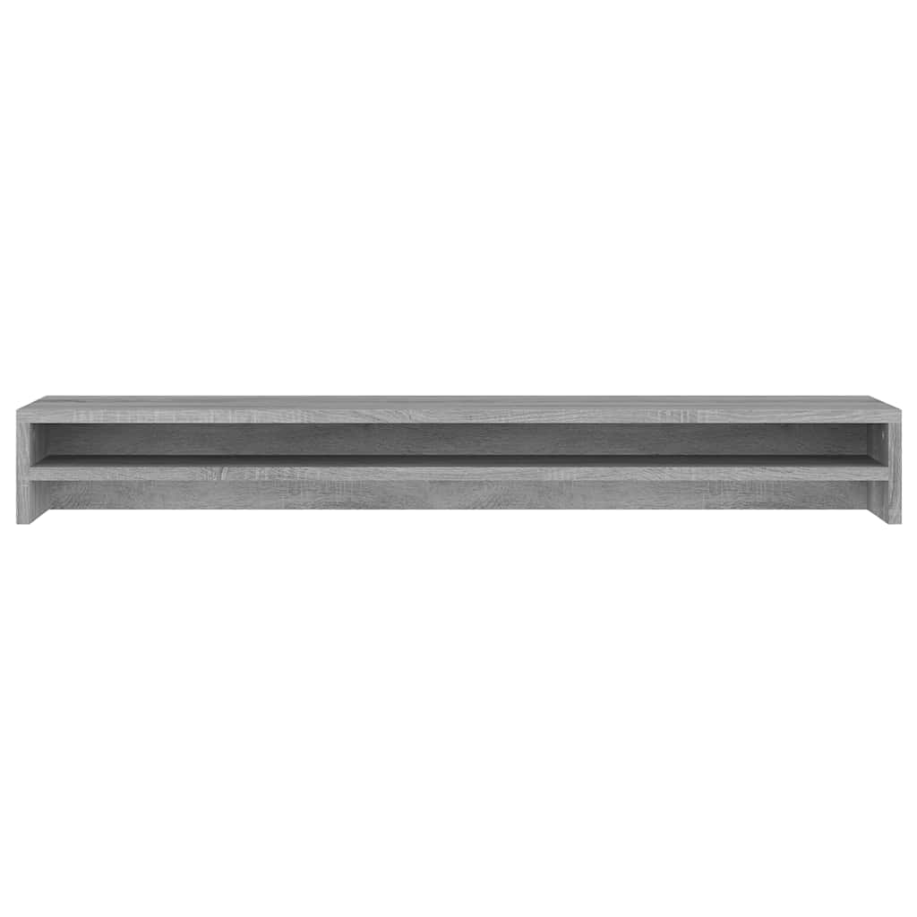 Soporte de monitor madera contrachapada gris Sonoma 100x24x13cm