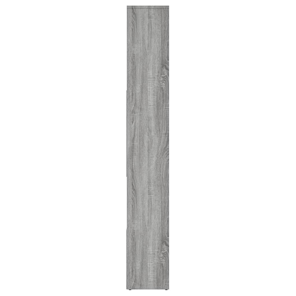 Estantería de madera contrachapada gris Sonoma 67x24x161 cm
