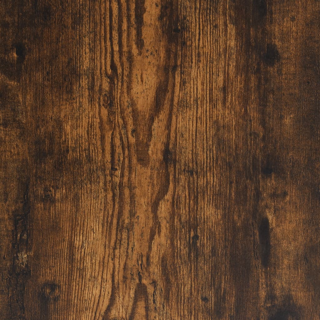 Armario baño madera de ingeniería roble ahumado 32x25,5x190 cm