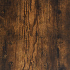 Armario baño madera de ingeniería roble ahumado 32x25,5x190 cm