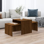 Set mesa de centro madera de ingeniería gris Sonoma 100x48x40c