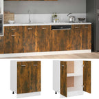 Armario bajo "Lyon" roble ahumado 60x46x81,5 cm Madera de ingeniería