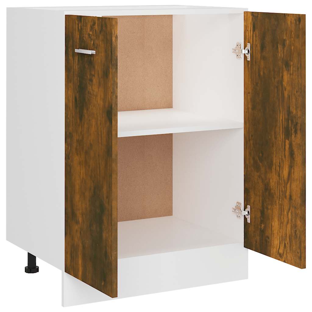 Armario bajo "Lyon" roble ahumado 60x46x81,5 cm Madera de ingeniería