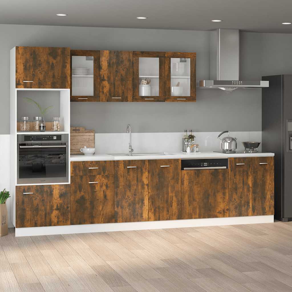 Armario bajo "Lyon" roble ahumado 60x46x81,5 cm Madera de ingeniería