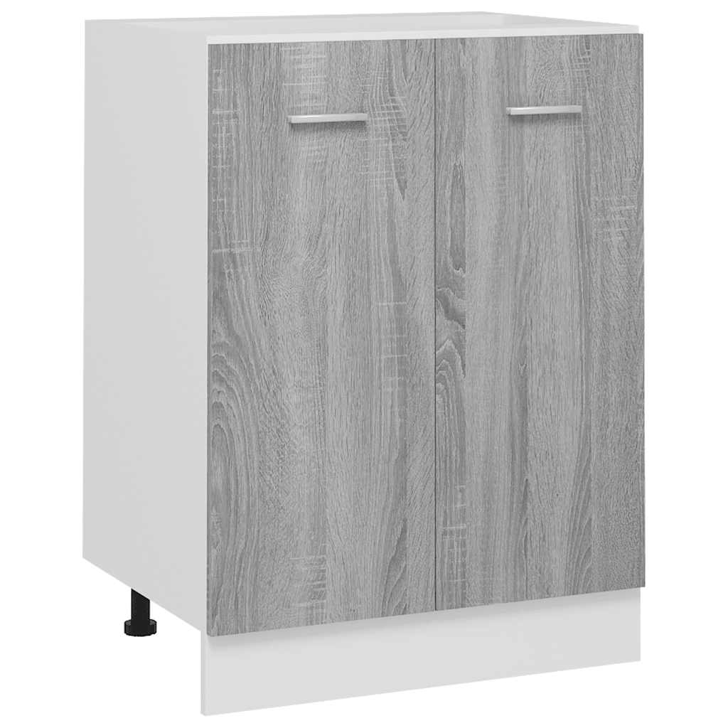 Armario bajo "Lyon" Gris Sonoma 60x46x81,5 cm Madera de ingeniería