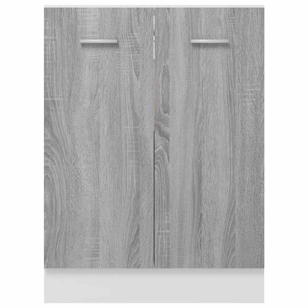 Armario bajo "Lyon" Gris Sonoma 60x46x81,5 cm Madera de ingeniería
