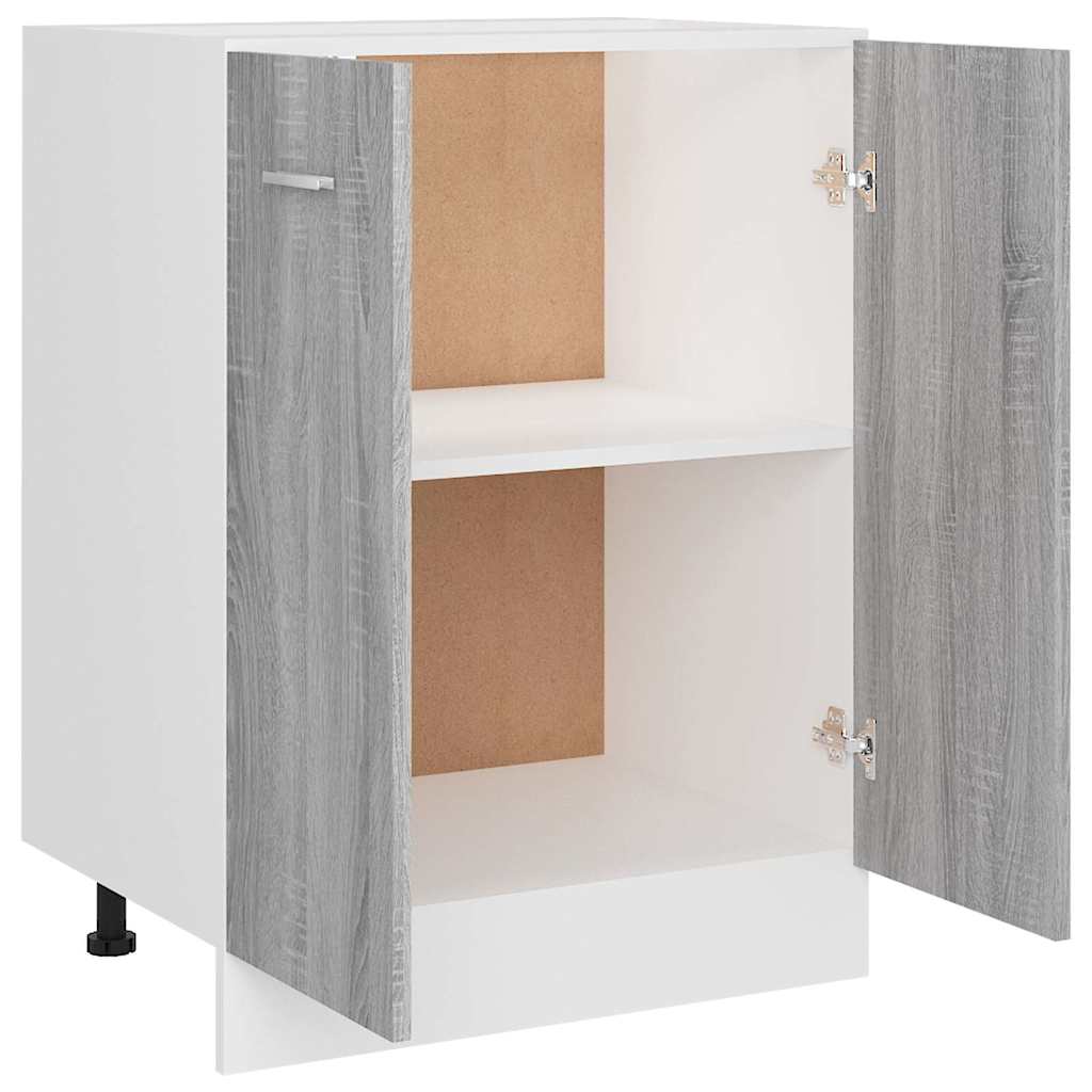 Armario bajo "Lyon" Gris Sonoma 60x46x81,5 cm Madera de ingeniería