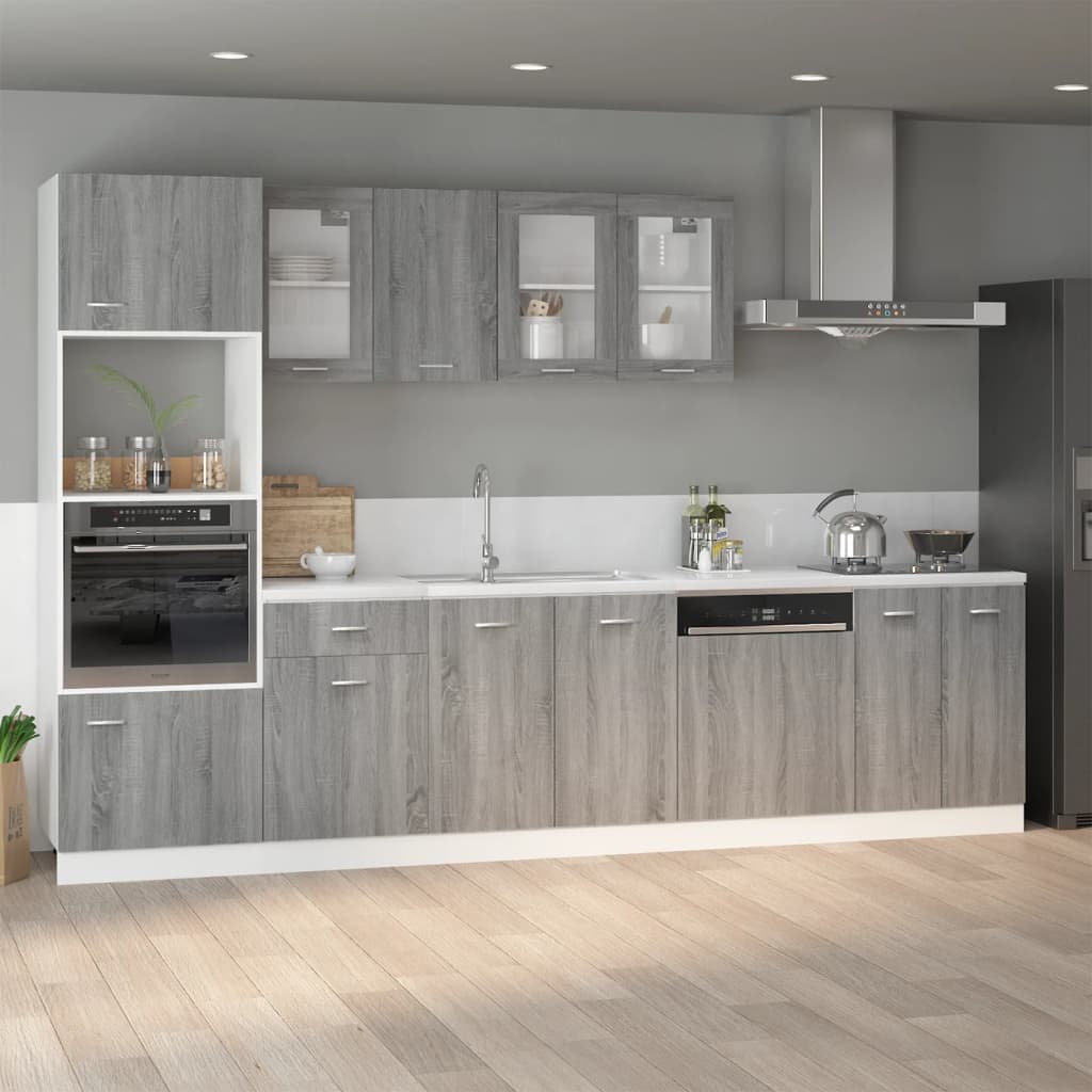 Sink cabinet "Lyon" in old wood, 80 x 46 x 81.5 cm, engineered wood,