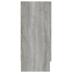 Aparador de madera contrachapada gris Sonoma 120x30,5x70 cm
