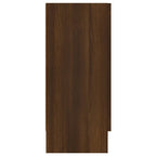 Aparador de madera contrachapada roble marrón 120x30,5x70 cm