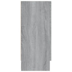 Vitrina madera contrachapada gris Sonoma 120x30,5x70 cm