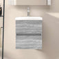 Móvel de lavatório madeira de engenharia cinzento Sonoma 100x38,5x45cm