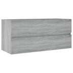 Mueble de lavabo madera de ingeniería gris Sonoma 100x38,5x45cm