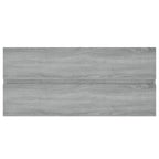 Mueble de lavabo madera de ingeniería gris Sonoma 100x38,5x45cm