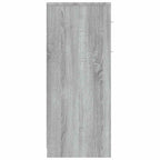 Armario de baño madera contrachapada gris Sonoma 60x33x80 cm