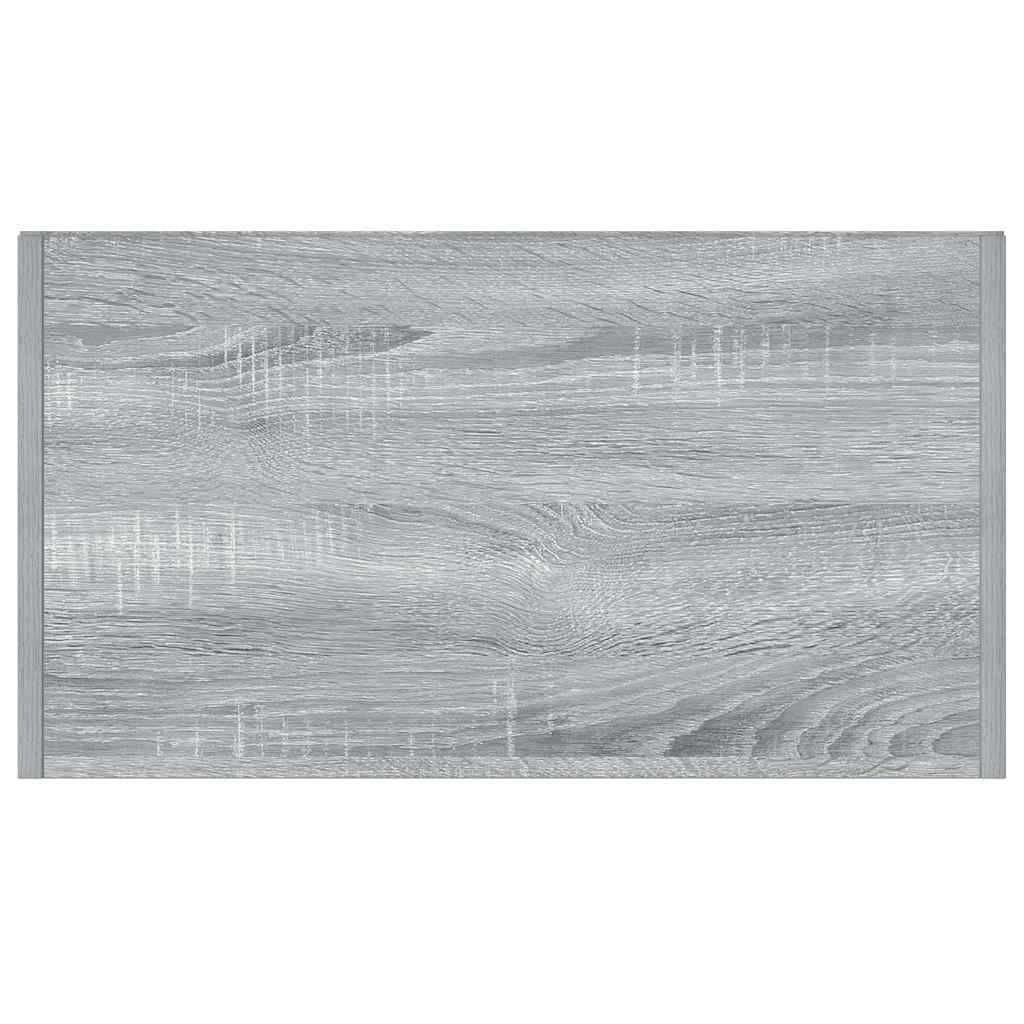 Armario de baño madera contrachapada gris Sonoma 60x33x80 cm