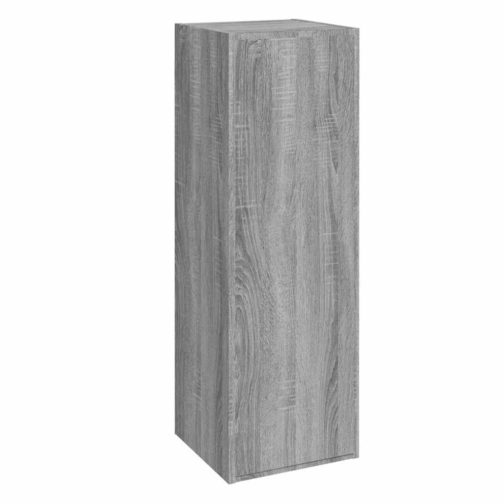Mueble de TV 2 uds madera ingeniería gris Sonoma 30,5x30x90 cm