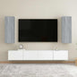 Mueble de TV 2 uds madera ingeniería gris Sonoma 30,5x30x90 cm