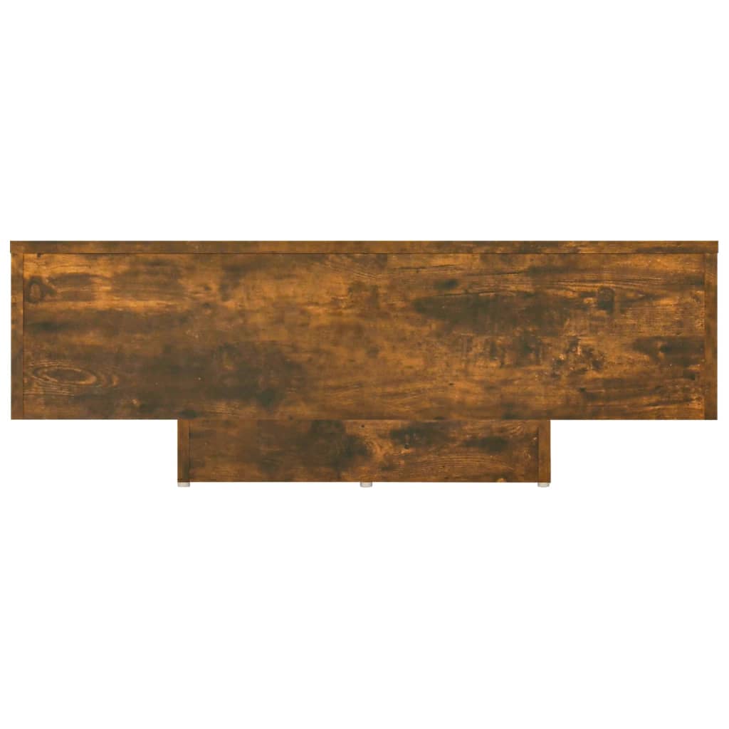 Mesa de centro madera contrachapada roble ahumado 85x55x31 cm