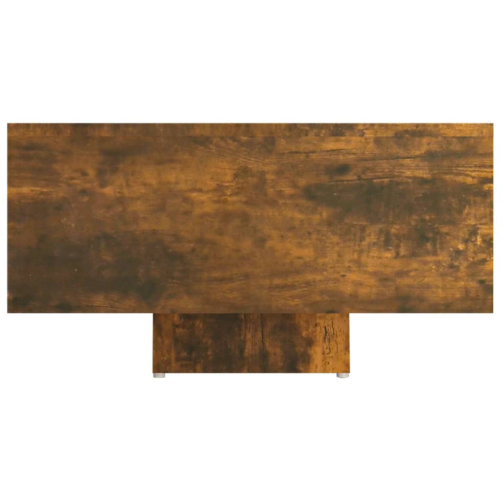 Mesa de centro madera contrachapada roble ahumado 85x55x31 cm