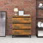 Aparador de madera contrachapada gris Sonoma 60x35x69 cm