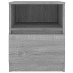 Mesitas noche 2 uds madera ingeniería gris Sonoma 40x40x50 cm