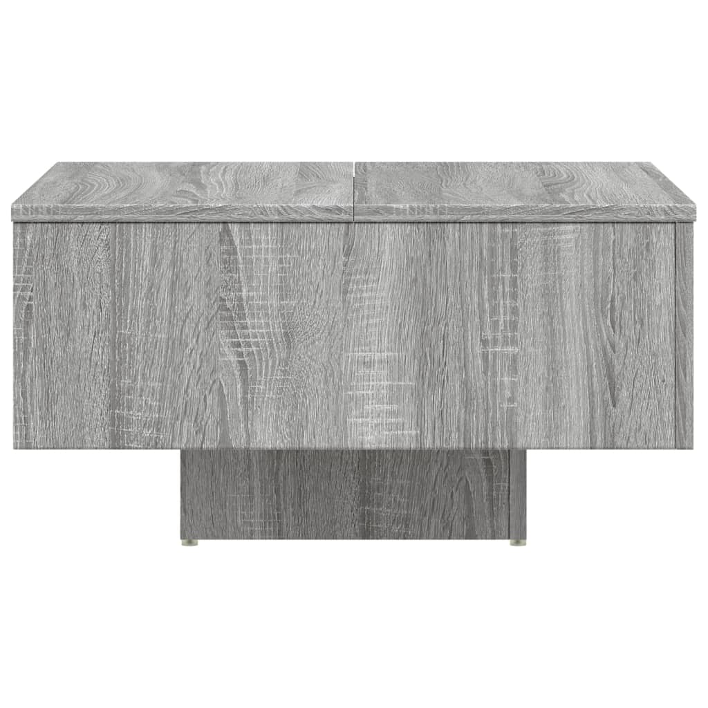 Mesa de centro madera de ingeniería gris Sonoma 60x60x31,5 cm