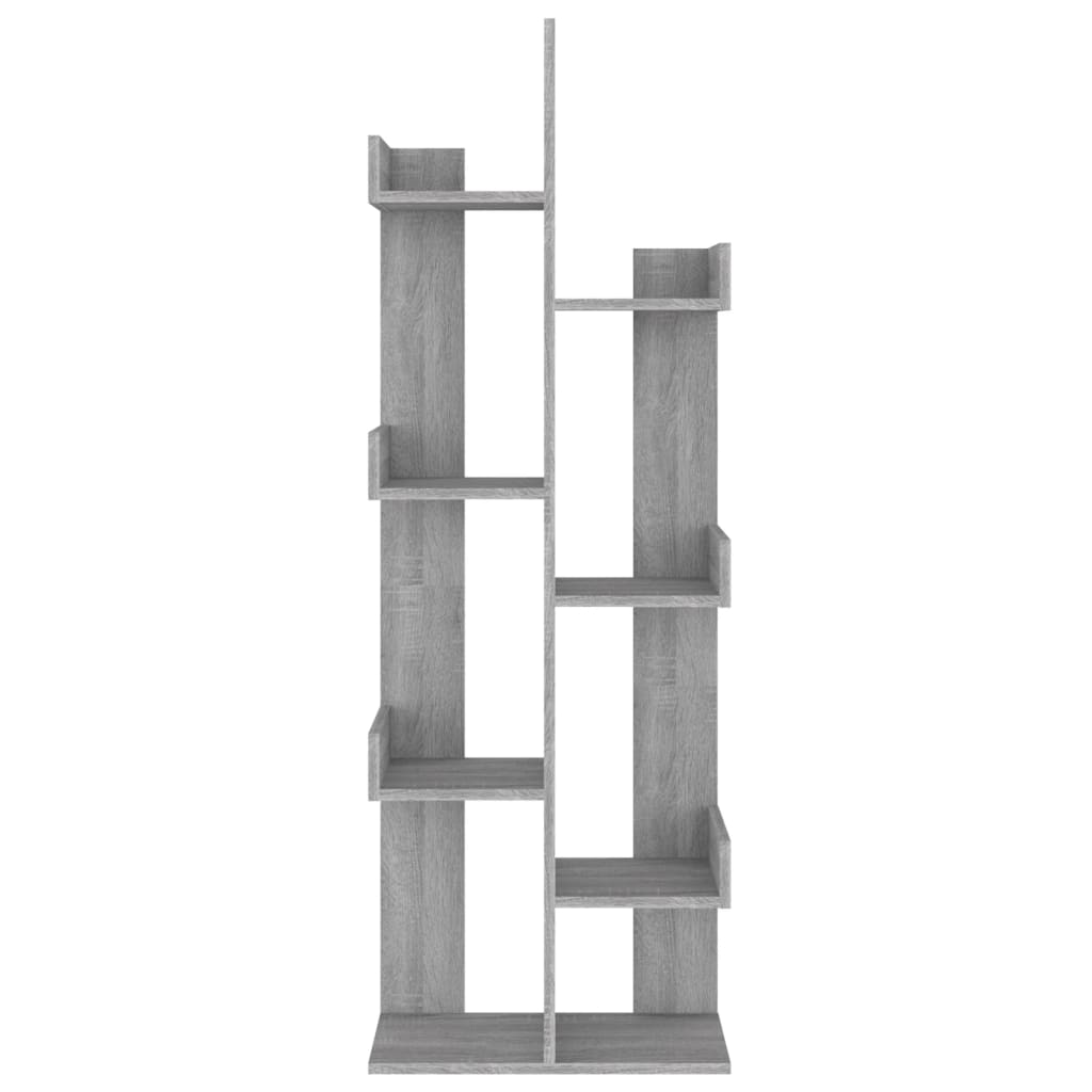 Estantería madera contrachapada gris Sonoma 48x25,5x140 cm