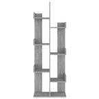 Estantería madera contrachapada gris Sonoma 48x25,5x140 cm