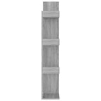Estantería madera contrachapada gris Sonoma 48x25,5x140 cm