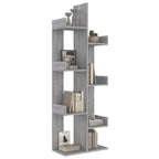Estantería madera contrachapada gris Sonoma 48x25,5x140 cm