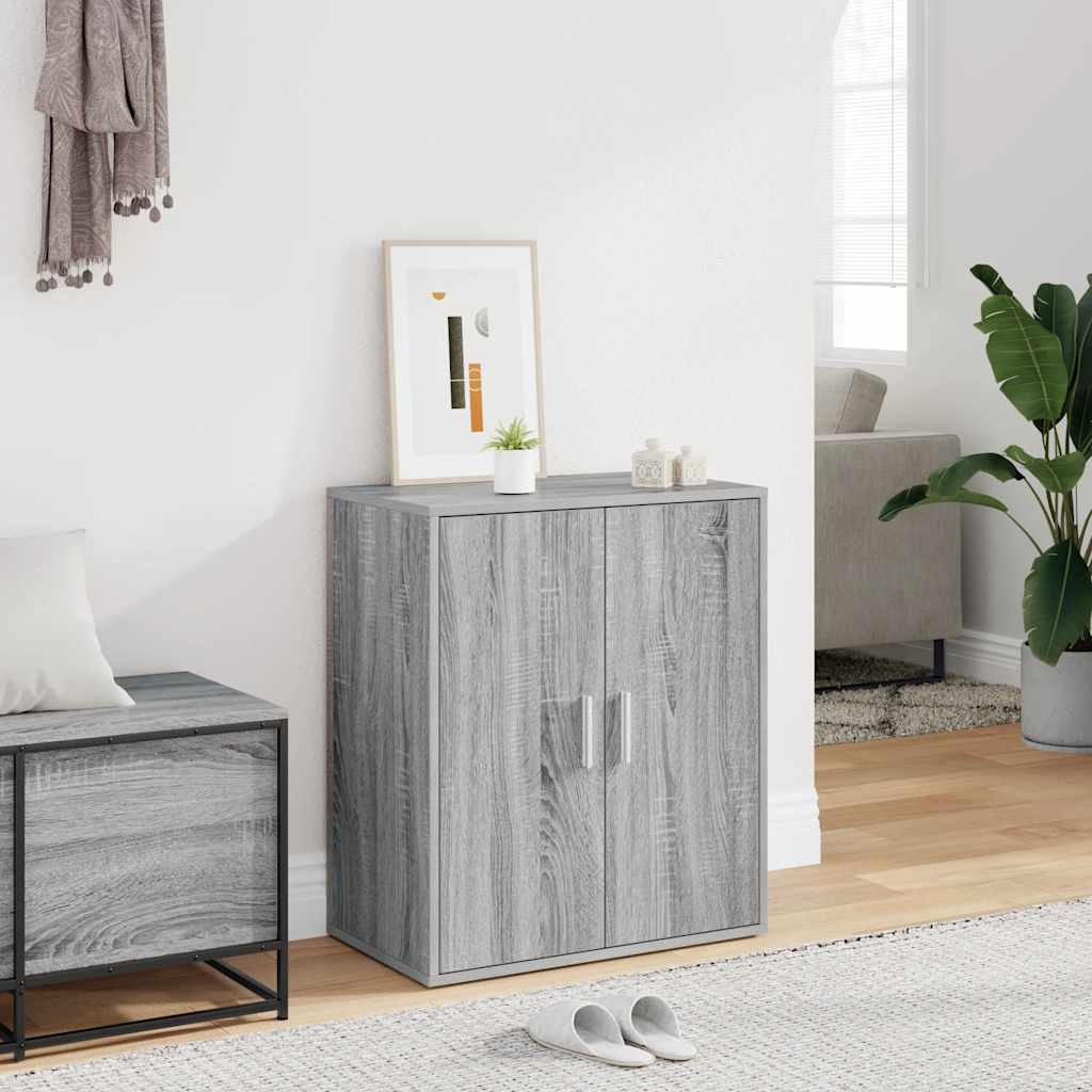 Zapatero de madera contrachapada blanco 31,5x35x70 cm