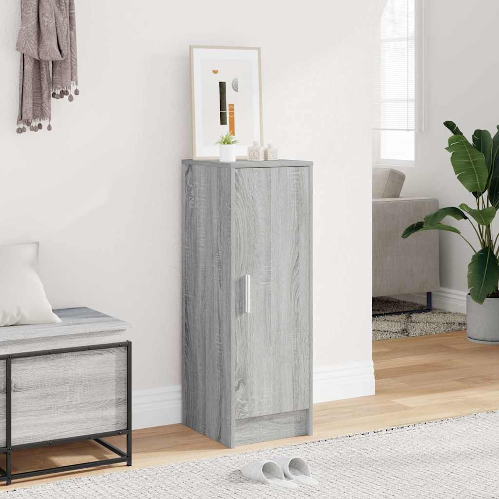 Zapatero de madera contrachapada blanco 30x35x100 cm