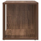 Mesa auxiliar madera contrachapada roble marrón 33x33x34,5 cm