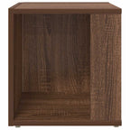 Mesa auxiliar madera contrachapada roble marrón 33x33x34,5 cm