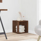 Side table plywood oak brown 33x33x34.5 cm
