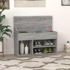 Zapatero de madera maciza de pino 110x38x45,5 cm