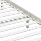 Estructura cama de madera maciza blanca super king 180x200 cm