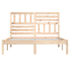Estructura de cama sin colchón madera maciza de pino 140x200 cm
