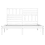 Estructura de cama sin colchón madera pino blanco 140x200 cm