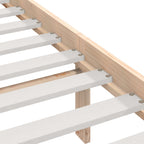 Estructura de cama sin colchón madera maciza de pino 160x200 cm