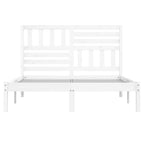 Estructura de cama sin colchón madera de pino blanco 160x200 cm