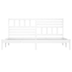 Cama sin colchón madera maciza de pino blanca 180x200 cm
