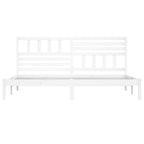 Estructura de cama sin colchón madera de pino blanco 200x200 cm