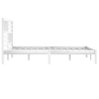 Estructura de cama sin colchón madera de pino blanco 200x200 cm