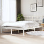Cama sin colchón madera maciza de pino blanca 180x200 cm